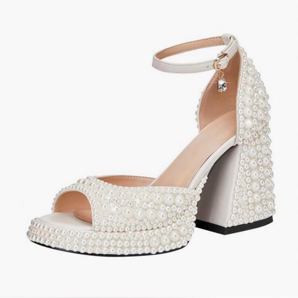 Pearl platform heels, size 8.